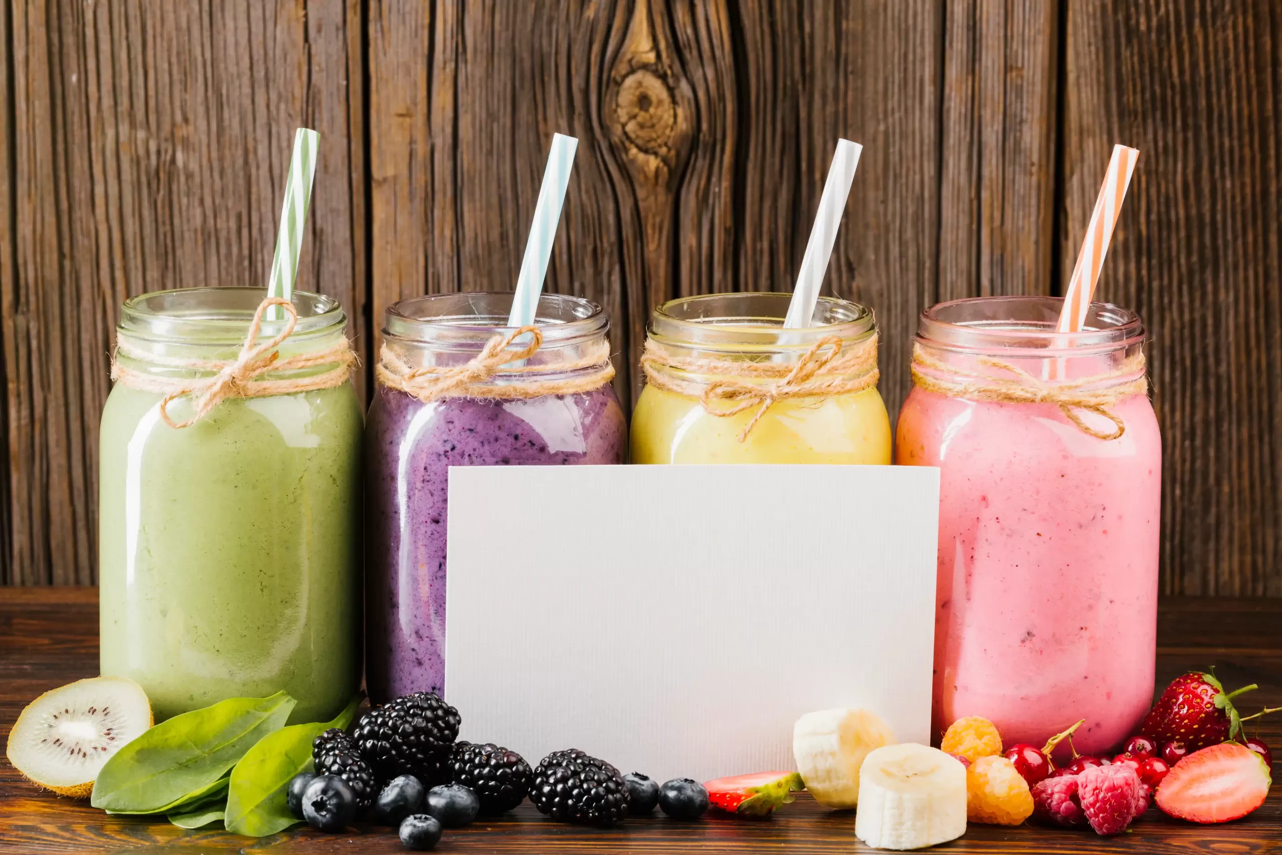 delicious fruit smoothies composition with copy space scaled