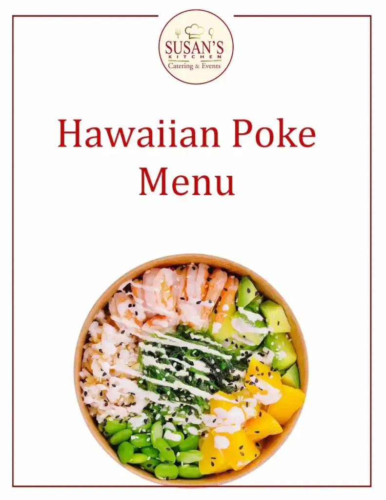 Hawaiian Poke Catering Menu