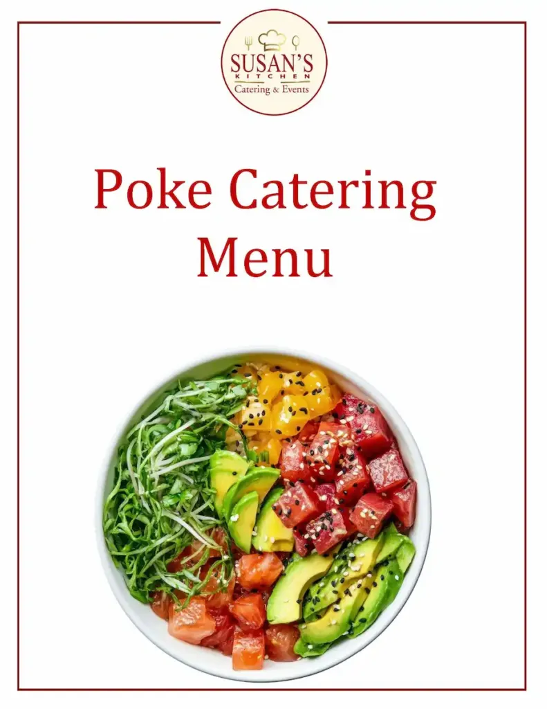 Poke Catering Menu