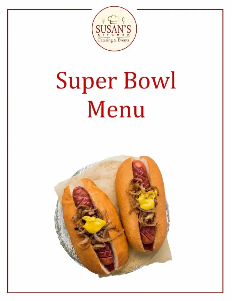 Super Bowl Catering Menu