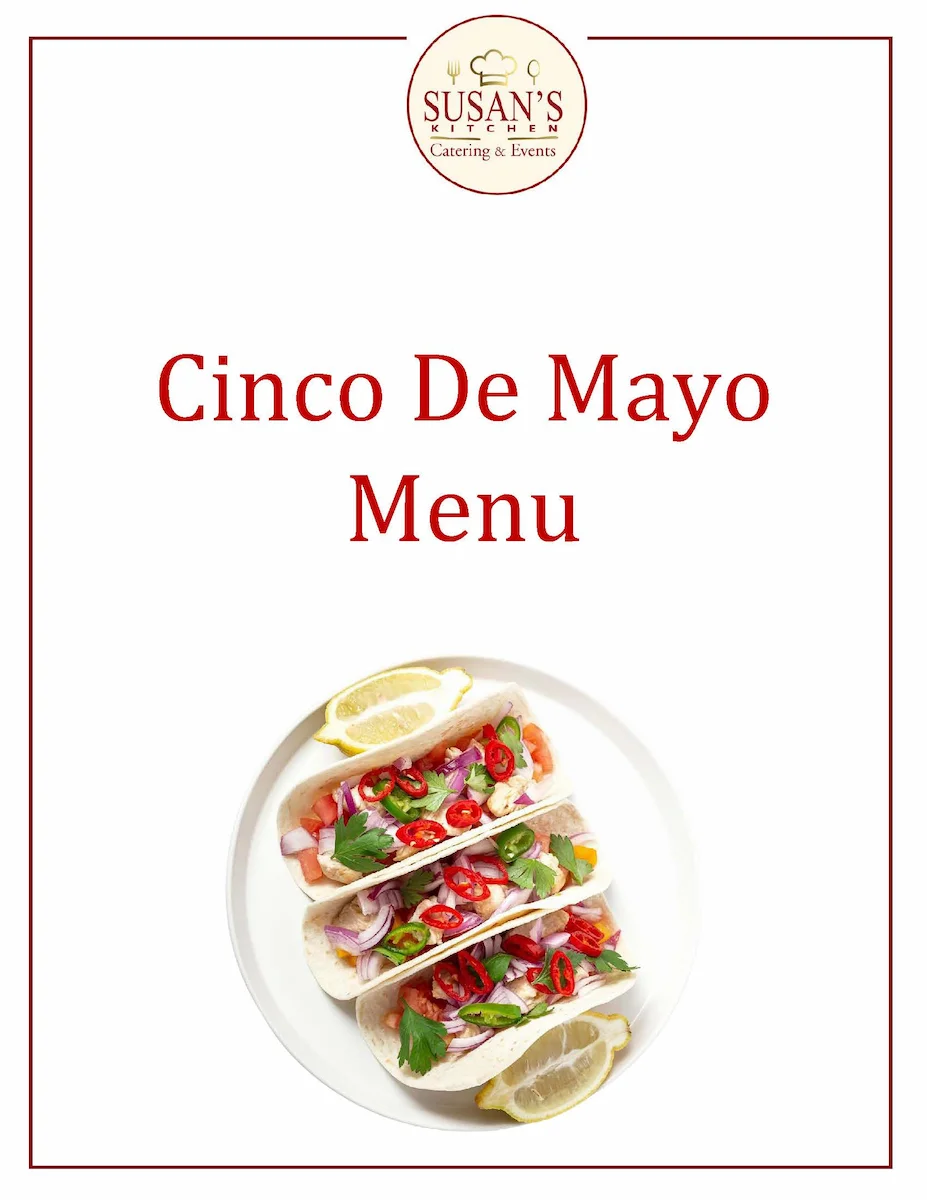 Cinco De Mayo Menu