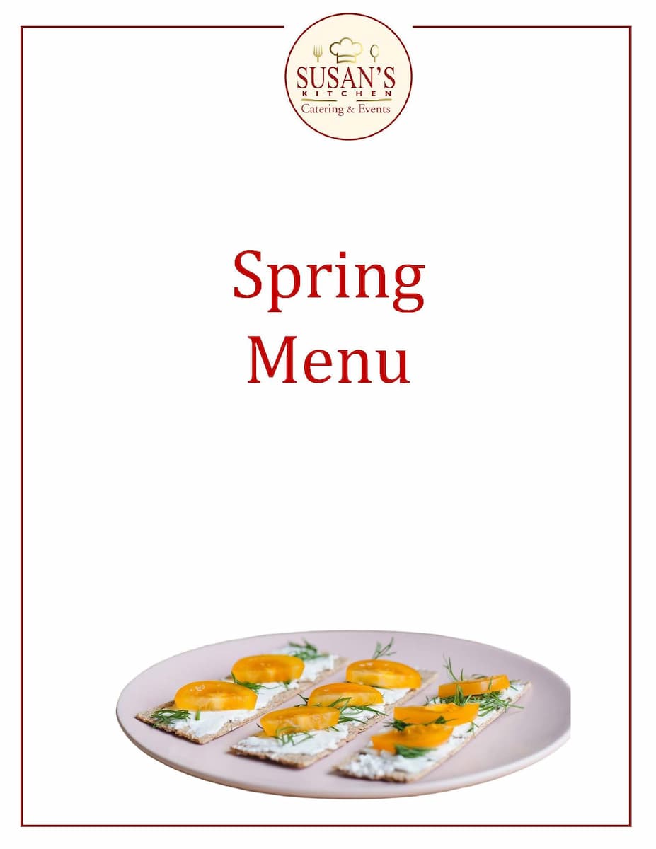 Spring Menu